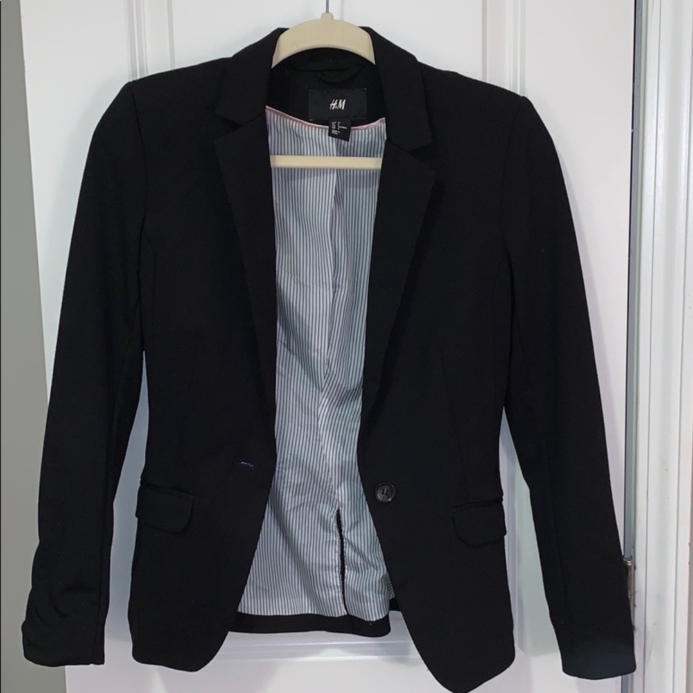 H&M black business blazer